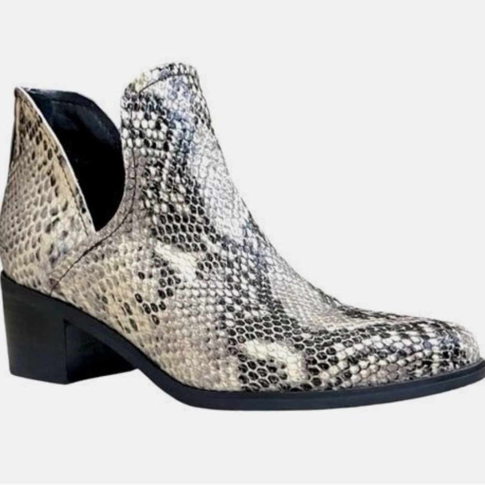 Blondo Snakeskin Ankle Boots